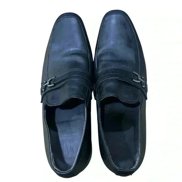 Bruno Magli Pitto Mens Black Leather Loafers & Slip Ons Casual Shoes 9.5 EUC main image 14